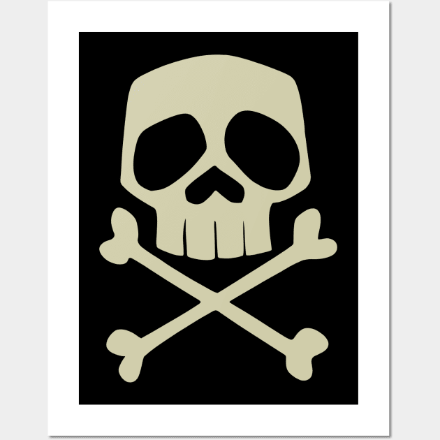 Captain Harlock skull (color variation) Wall Art by DCMiller01